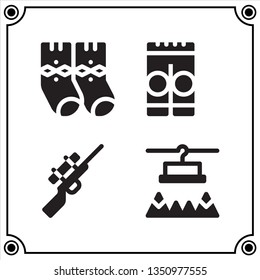 winter sport icon vector