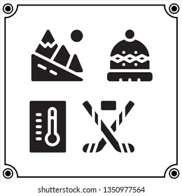 winter sport icon vector