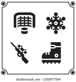 winter sport icon vector