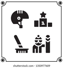 winter sport icon vector