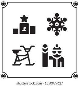 winter sport icon vector