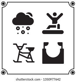 winter sport icon vector