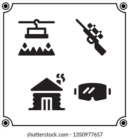 winter sport icon vector