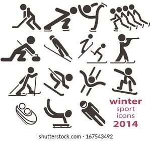 Winter sport icons 2014