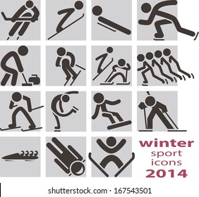 Winter sport icons 2014