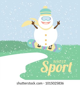 Winter sport illustration