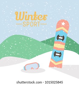 Winter sport illustration