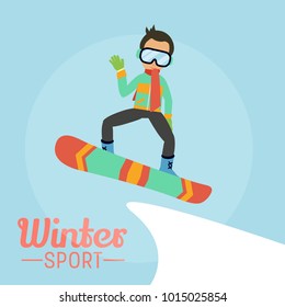 Winter sport illustration