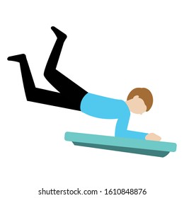Winter sport image. Recreation time - Vector illustration design