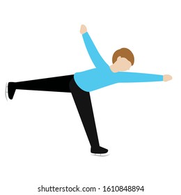Winter sport image. Recreation time - Vector illustration design