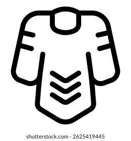 Winter sport jersey with three chevrons showing speed icon