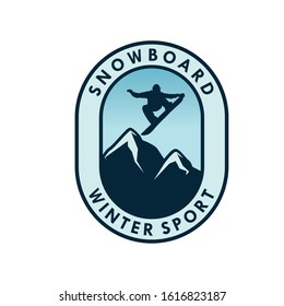 Winter Sport Logo Design Template