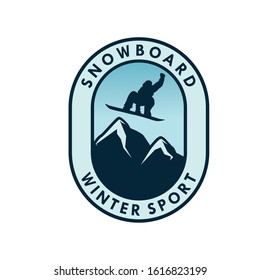 Winter Sport Logo Design Template