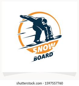 Winter Sport Logo. Snowboarding Logo Design Template