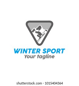 Winter sport logo vector