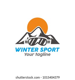Winter sport logo vector