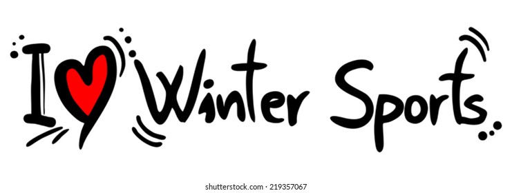 Winter sport love