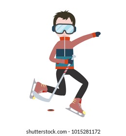 Winter sport player character