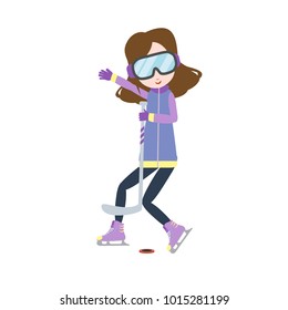 Winter sport player character