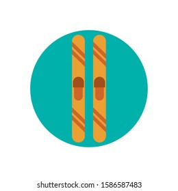 winter sport ski equipment icons vector illustration design