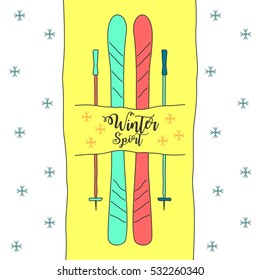 Winter sport theme