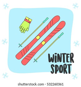 Winter sport theme