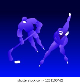 Winter sport - vector illustration