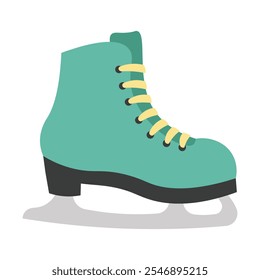 Ilustración vectorial deportiva de invierno - Patinaje sobre hielo