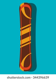 Winter sport and wear accesories design theme, vector illustration graphic