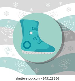 Winter sport wear and accesories graphic design, vector illustration eps10