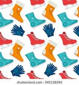 Winter sport wear and accesories graphic design, vector illustration eps10