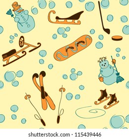 winter sports, background