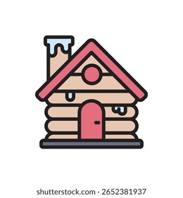 Esportes de inverno Ícone da cabine Ilustração do vetor
