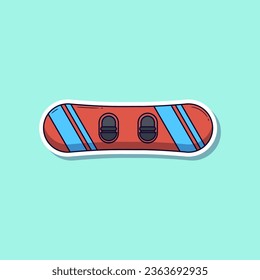 Winter sports competition element cartoon, vector illustration sticker. Vector eps 10