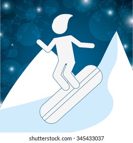 winter sports design, vector illustration eps10 graphic 