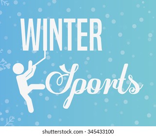 winter sports design, vector illustration eps10 graphic 