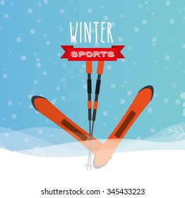 winter sports design, vector illustration eps10 graphic 