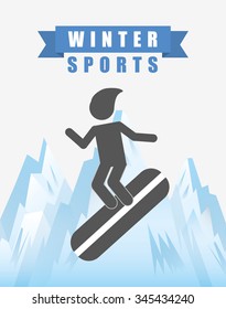 winter sports design, vector illustration eps10 graphic 
