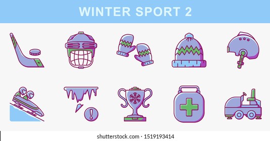 Winter Sports Filledline Icon set. This icon is designed with the 512x512 pixel-perfect standard. You can use the icons for personal or commercial use