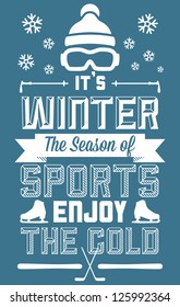 Winter Sports Fun and Entertainment Greeting Card