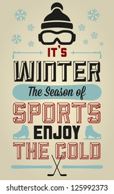 Winter Sports Fun and Entertainment Greeting Card