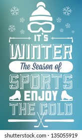 Winter Sports Fun and Entertainment Greeting Card