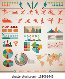 Winter Sports Games Info Graphics