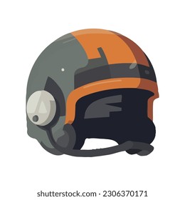 Winter sports helmet for extreme adventure isolated