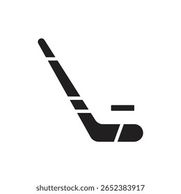 Winter Sports Hockey Filled Icon Vector Illustration