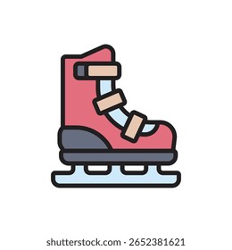 Esportes de inverno Ice Skate Ícone Vetor Ilustração