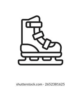 Esportes de inverno Ice Skate Ícone Contorno Ilustração Vetor