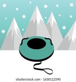 Winter sports image. Winter season - Vector illustration