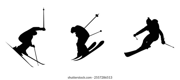 winter sports Man vector illustration