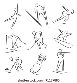 Winter sports set